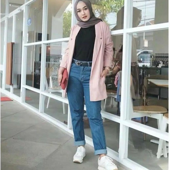 BAGGY JEANS // CELANA JEAN PLAIN BOYFRIEND MURAH / BAGGY JEANS WARNA