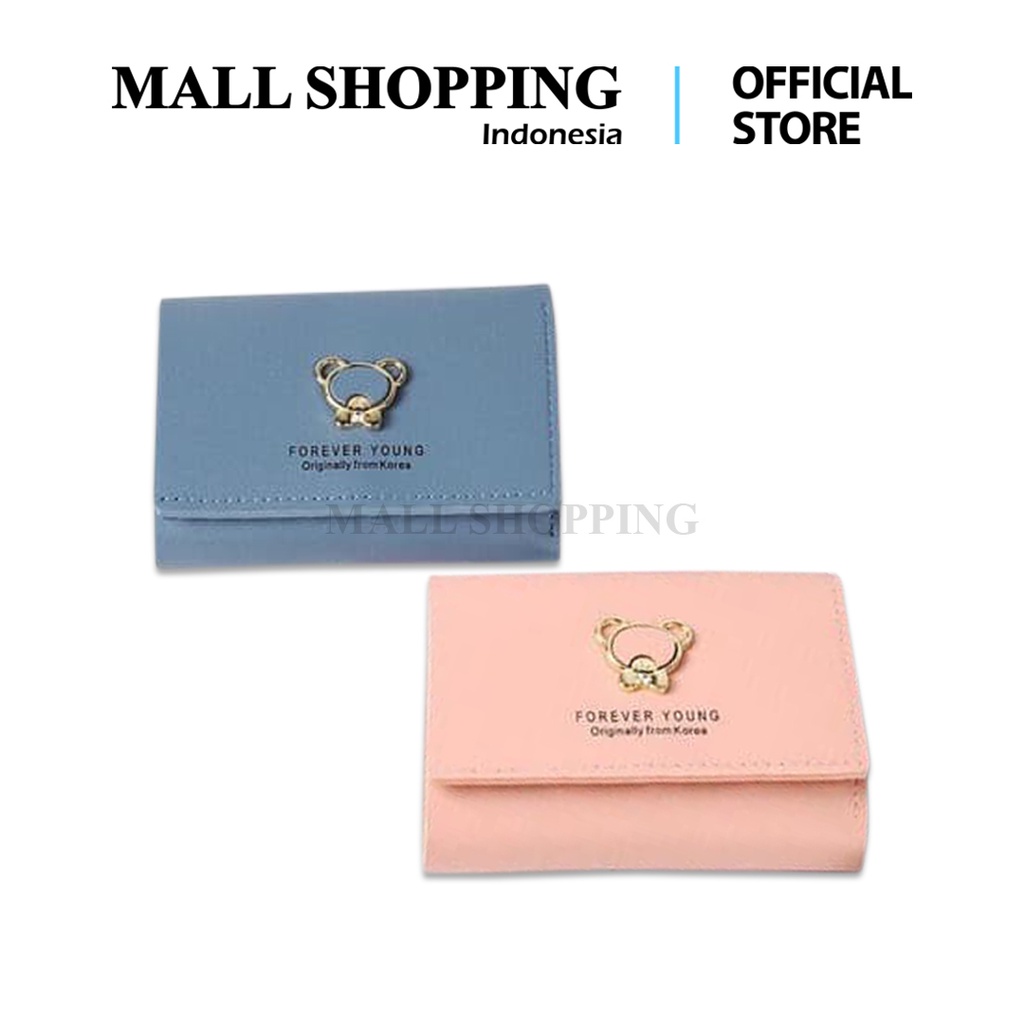 (COD) Dompet Lipat Pendek Warna Warni Forever Young / Wallet Women MALL SHOPPING