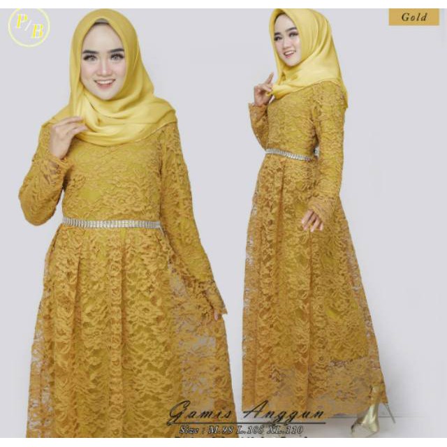 Realpic Maxi Brukat Anggun Original Butik