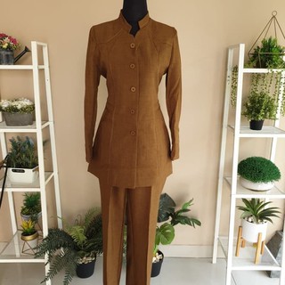 BAJU PEMDA ACEH,SERAGAM BLAZER KEKI KHAKI TUA WANITA MODIS ...