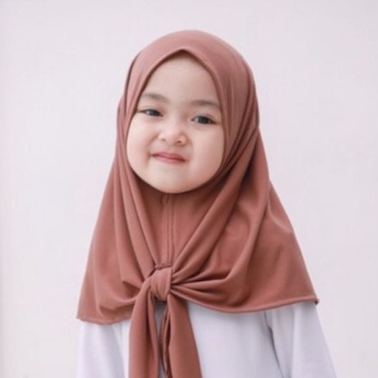 SD - JILBAB FATIMA KERUDUNG SEGITIGA INSTAN ANAK USIA 3-7 TH JERSEY BALON ADEM