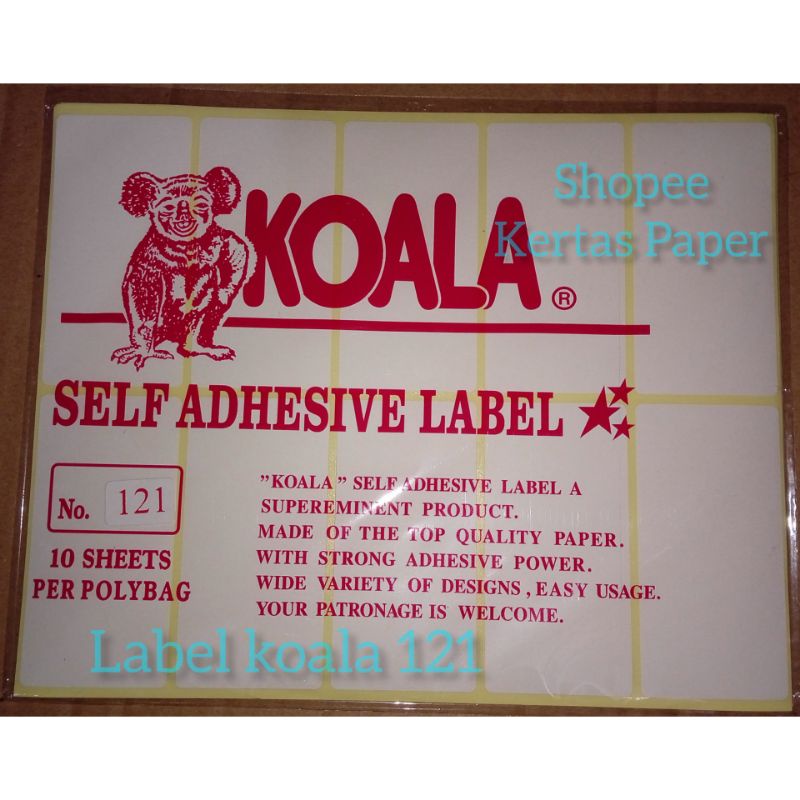 

Label 121 self Adhesive label nama Sticker Koala stiker nama undangan souvernir hvs bukan fox champion berlian tom Jerry bandung jogja Jakarta bekasi indramayu jawa Barat Sumatra medan Bali kalimantan cirebon cilegon riau toko grosir murah