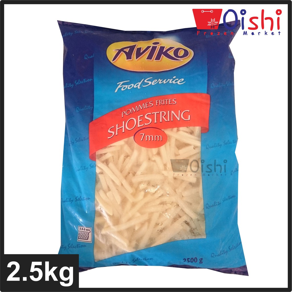 

Aviko Shoestring Kentang Goreng Kualitas Premium ( French Fries) Aviko Shoestring Kemasan 2.5 kg