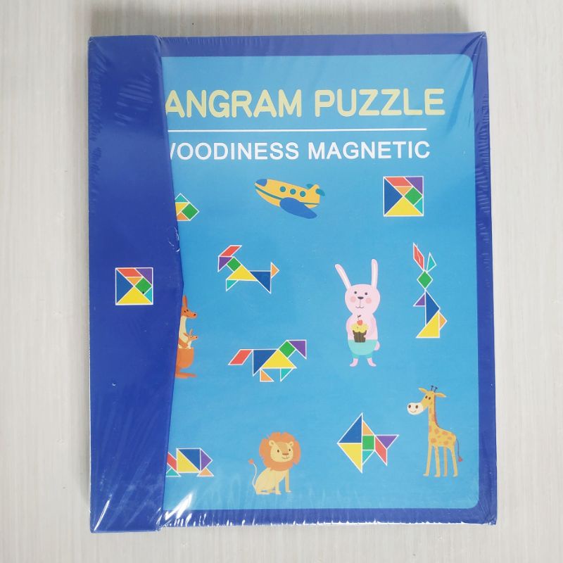 Magnetic Tangram / Tangram Puzzle / Woodiness Magnetic