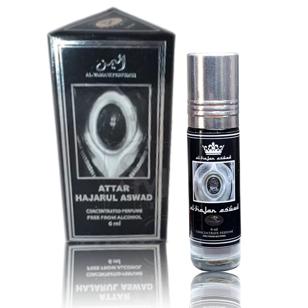 Parfum AL REHAB roll on 6ml aroma HAJAR ASWAD