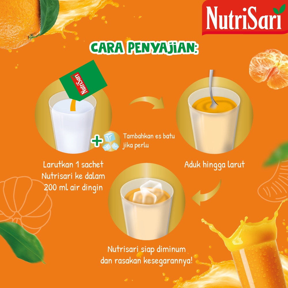 NutriSari Jeruk Peras 40 sachet - Minuman Buah Vitamin C