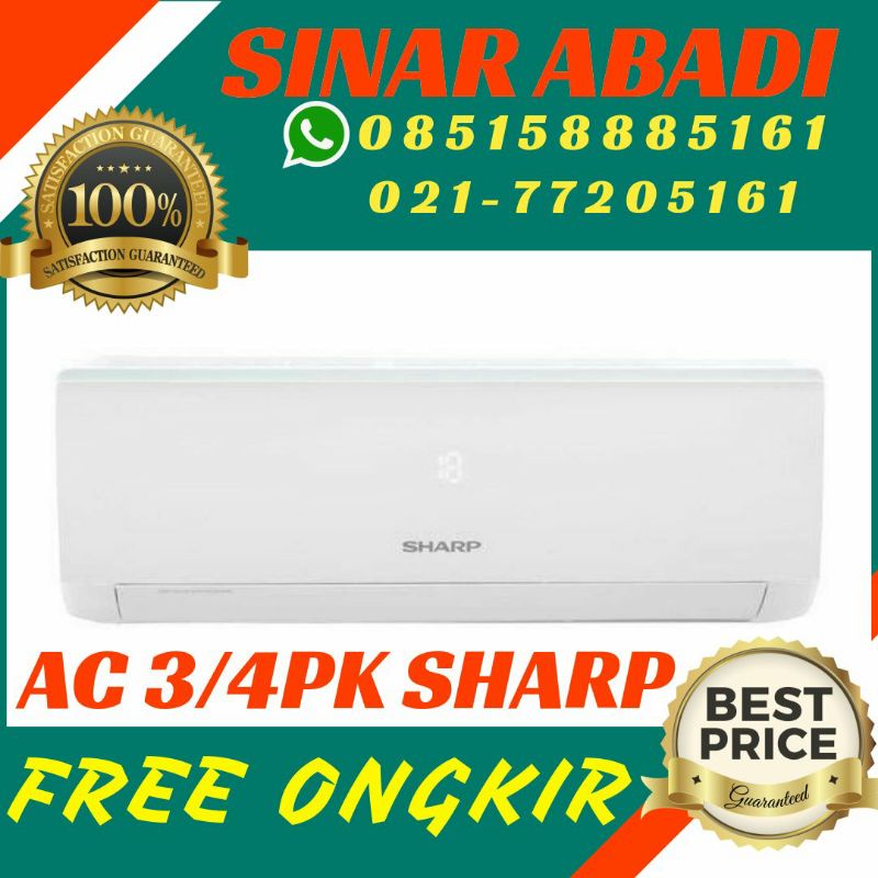 AC 3/4 PK SHARP AH 7SAY FREE PASANG+FREE ONGKIR DEPOK