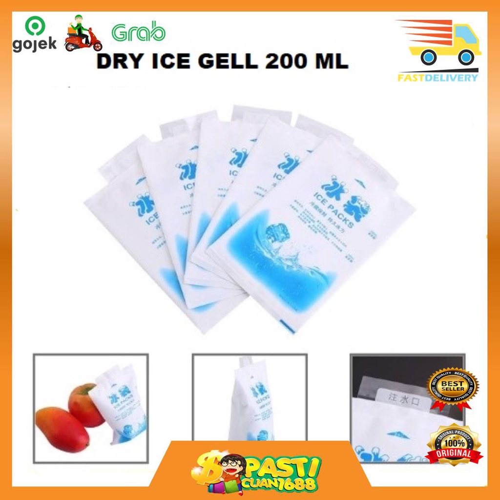 {PACU1688} DRY ICE GEL PACK 200ML / BLUE COOL JELLY COOLER BAG KANTONG BIANG AIR ES BATU PENDINGIN B