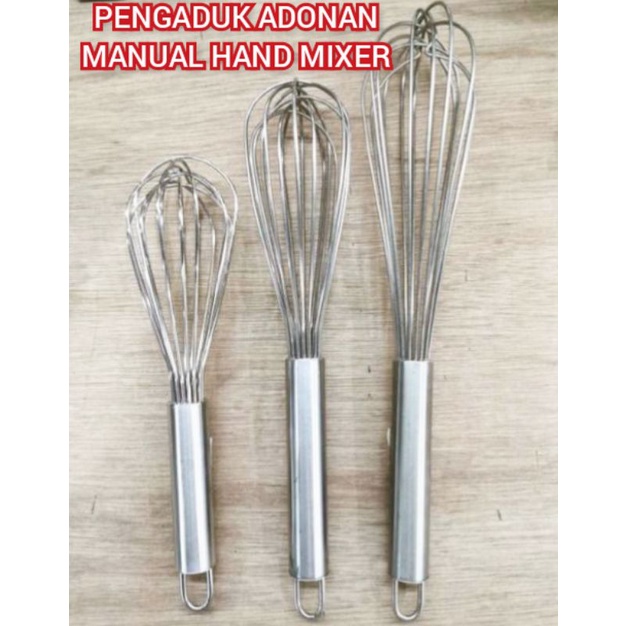 Kocokan Wiss Telor / Alat Pengocok Adonan Kue Telur / Hand Mixer / Pengaduk Adonan Kue Pengaduk Telur