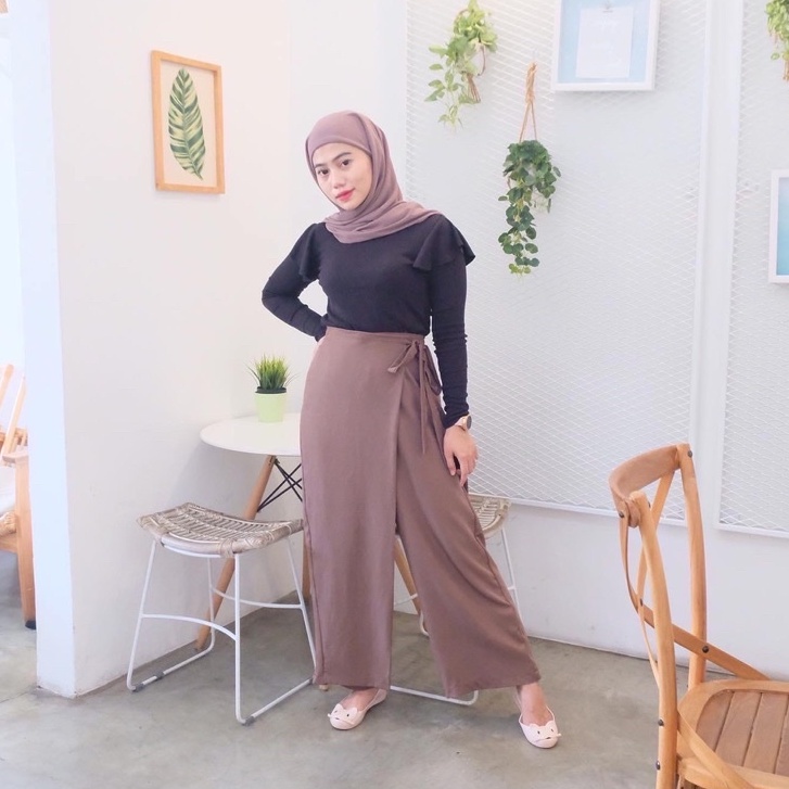 JAMINAN PUAS TIED KULOT PREMIUM CELANA KULOT WANITA  - CULOTTE LILIT - ROK CULLOTE - CELANA ROK WANI