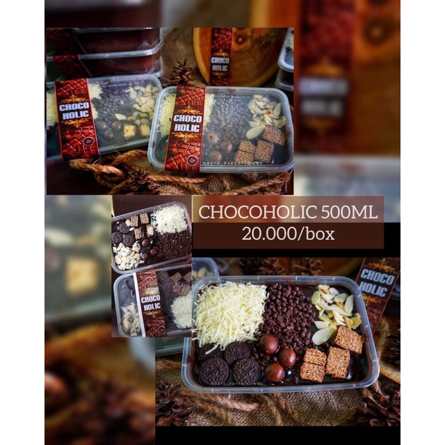 

Dessert choco holic 350ml dan 500ml