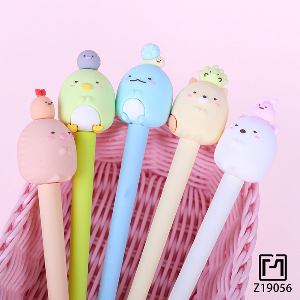 【HOT SALE】 Cute Sumikko Gurashi Gel Pen 0.5mm Creative Scrapbook Pen Stationery Gifts School Office Supply