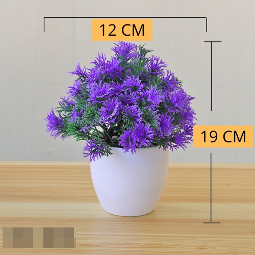 MARKAS PT31 Pot Tanaman Hias Bunga Hias Plastik Ornamen Pot Bongsai Artificial Flower Decoration