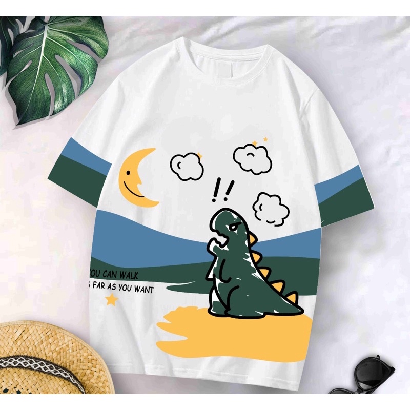 Baju kaos oversize xl tee tshirt cewe wanita dewasa remaja abg motif terbaru-Dino
