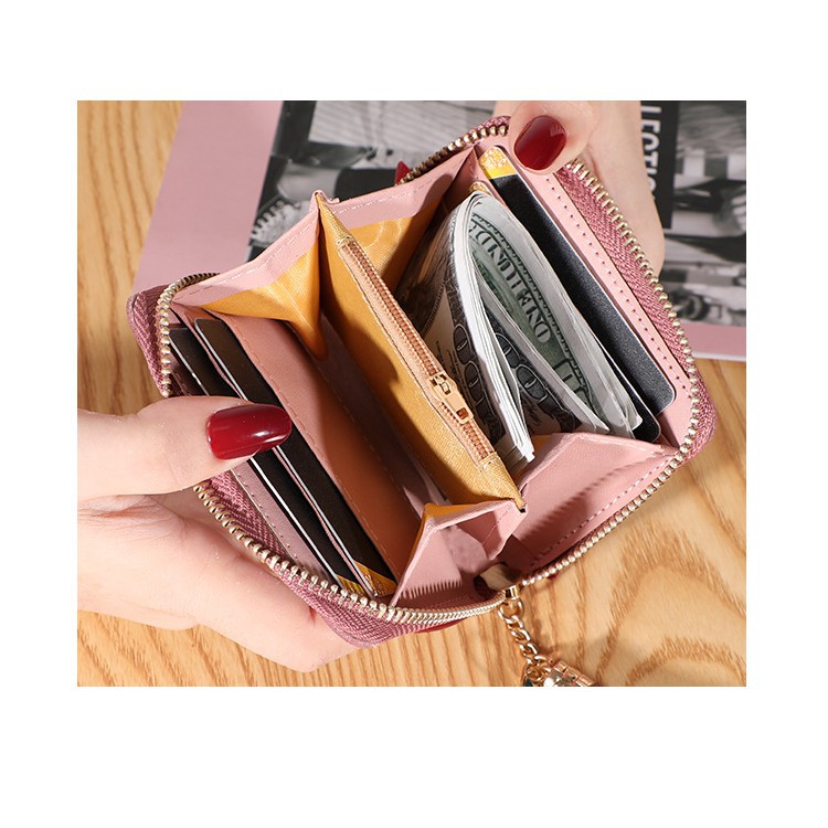 (COD) Dompet Mini Wanita Resletting Dompet Koin MALL SHOPPING