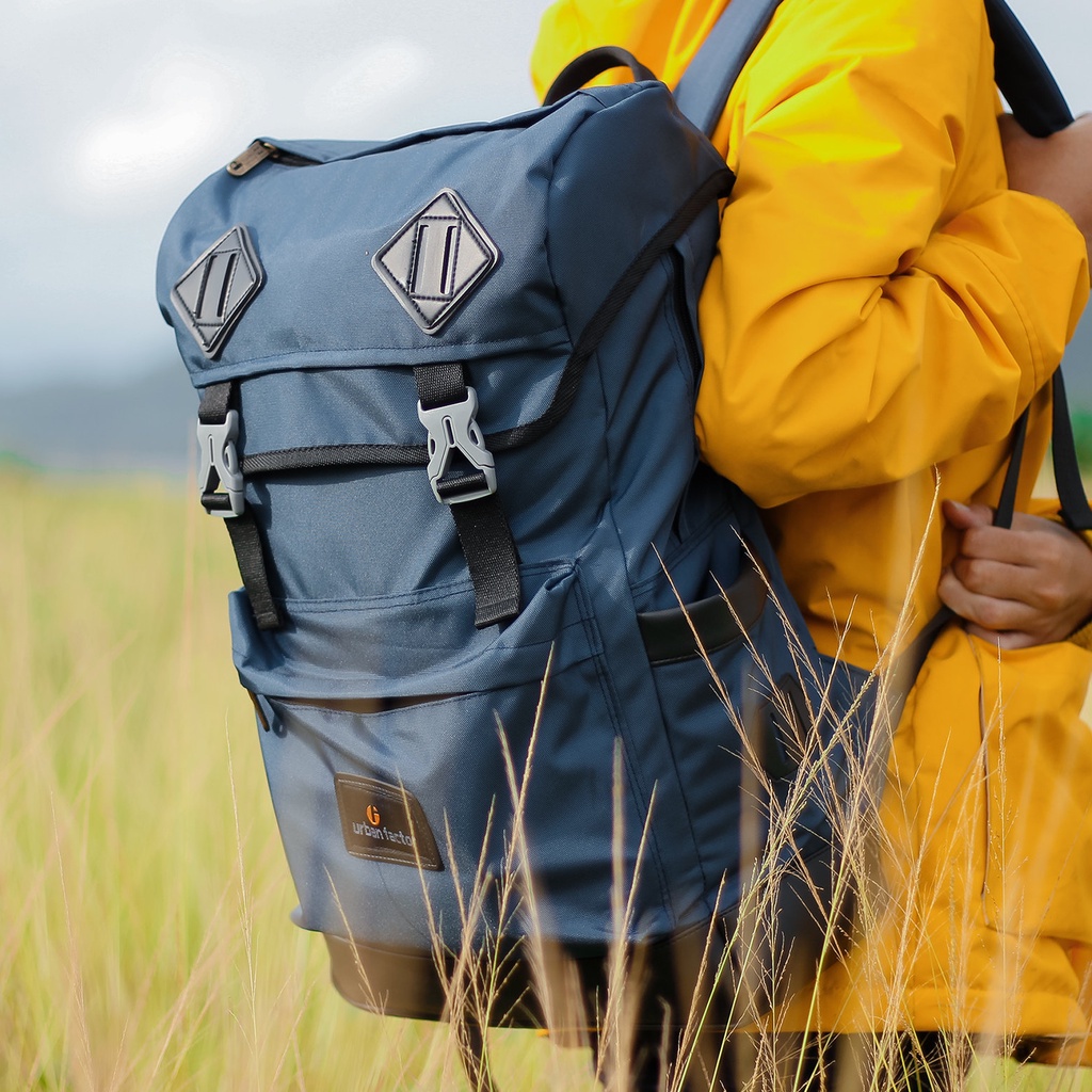 ROUTE NAVY |ManNeedMe x URBAN| Tas Ransel Pria Wanita Tas Backpack ORIGINAL