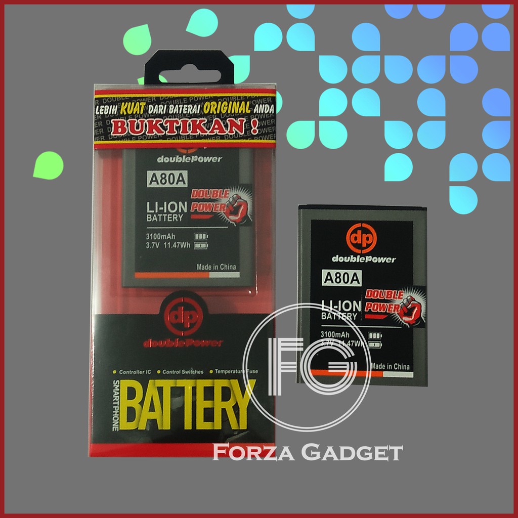 BATTERY DOUBLE POWER EVERCOSS ELEVATE Y2 A80A / EVERCOSS A65A 3100MAH