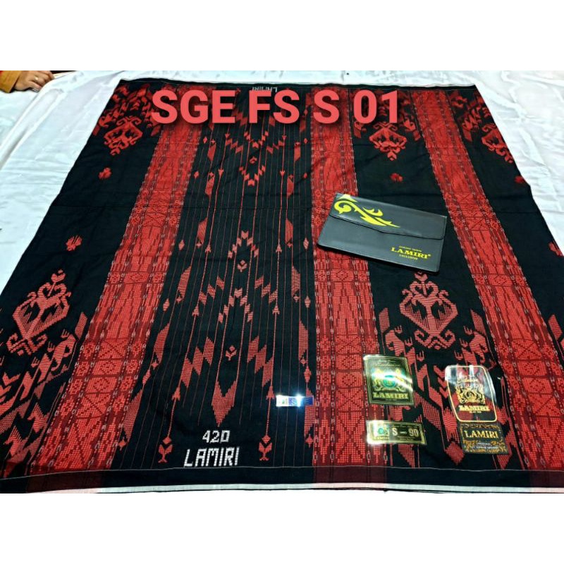 SARUNG LAMIRI SGE FS dan MS  DAN LAMIRI MURAH MGT JENTIK (LENGKAP TAS) REAL PICT SATU SARUNG SATU FO