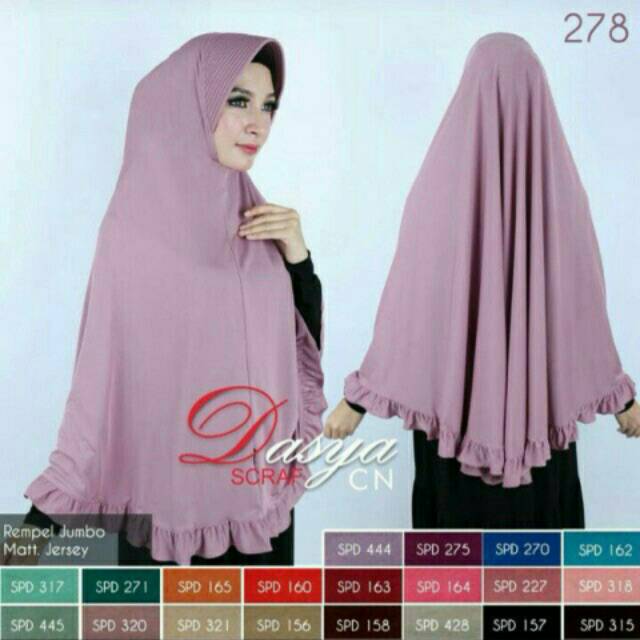 JILBAB/HIJAB JUMBO REMPEL JERSEY