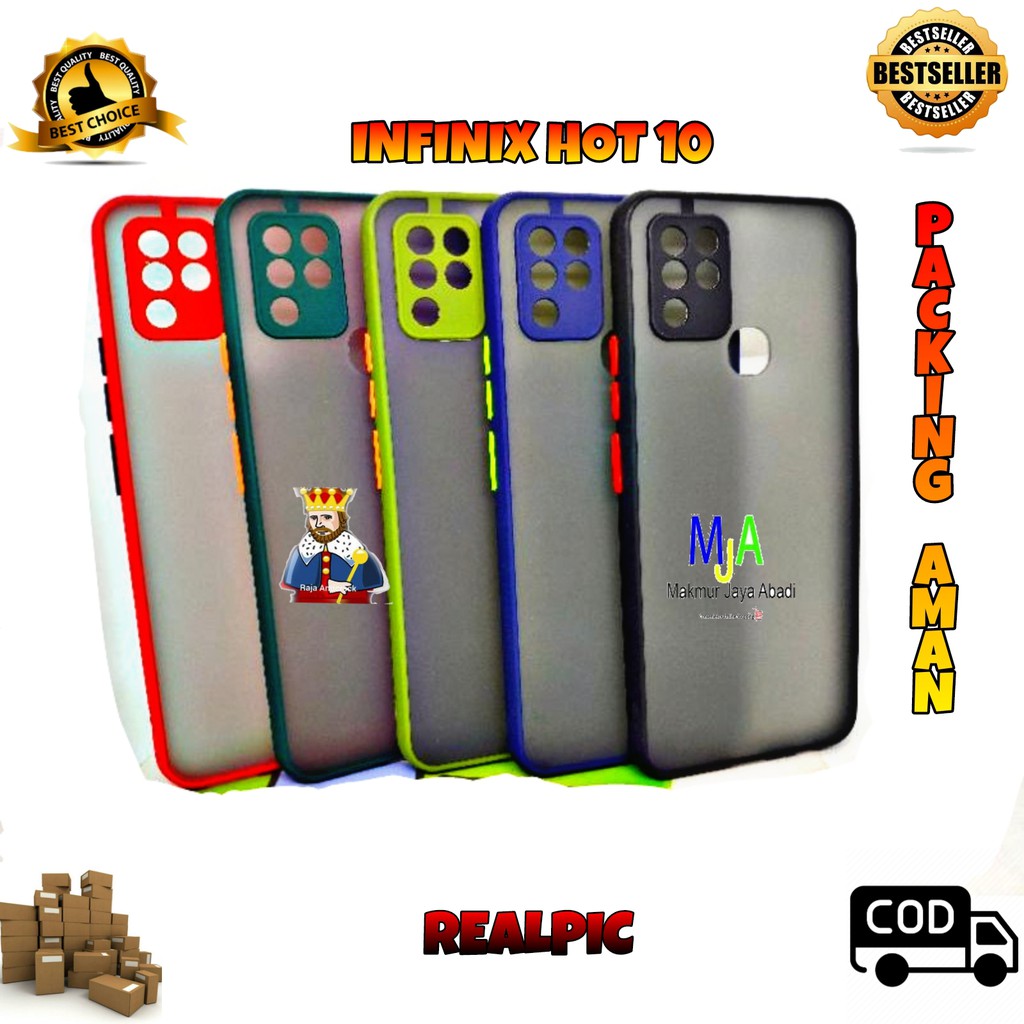 SOFTCASE INFINIX HOT 10 - CASE MATTE FULL COLOUR MY CHOICE BUMPER CASE PELINDUNG KAMERA