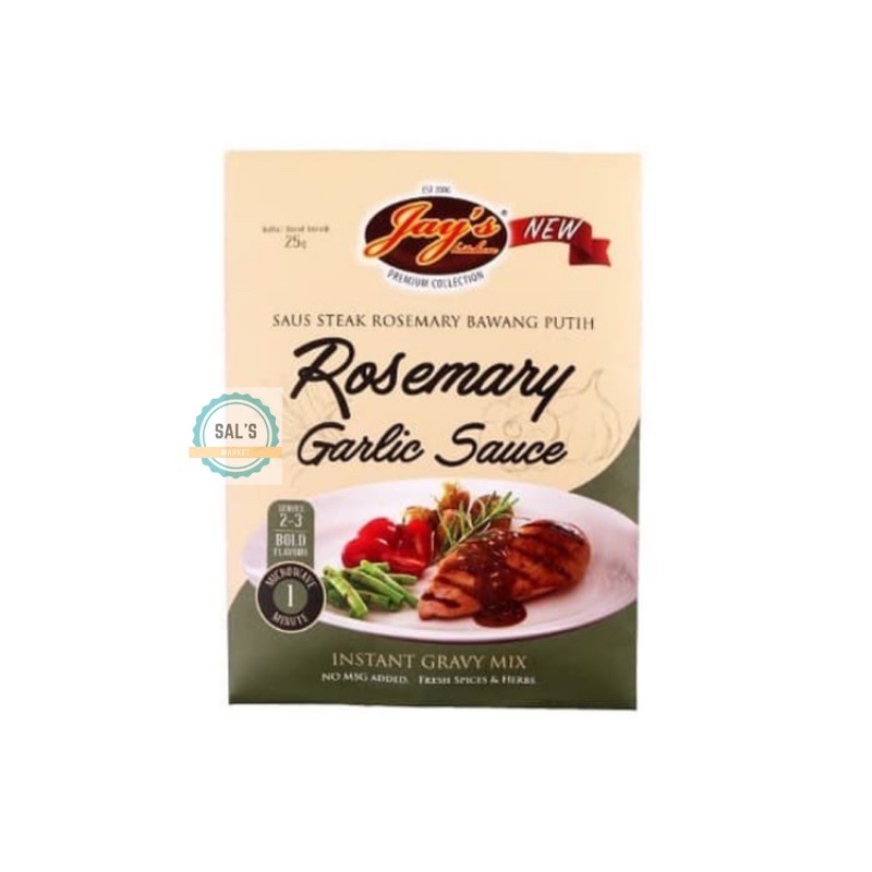 

Jays Rosemary Garlic Sauce Steak Saus 25 gr