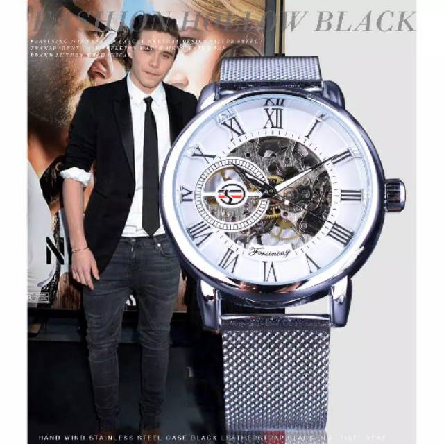 Jam tangan pria winner silver