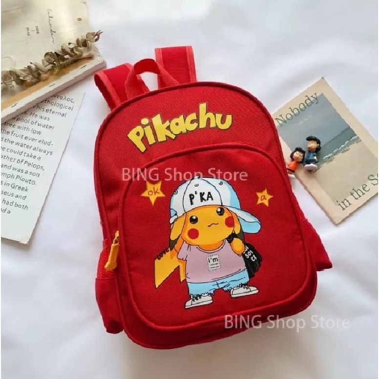BDKR_TAS - TAS RANSEL ANAK SEKOLAH KARAKTER MOTIF KARTUN POKEMON / PIKACHU LUCU ORTOPAEDI RANSEL ANAK SEKOLAH BAGUS TAS GENDONG ANAK UNTUK TK , SD BACKPACK MULTIFUNGSI BISA BAYAR DITEMPAT