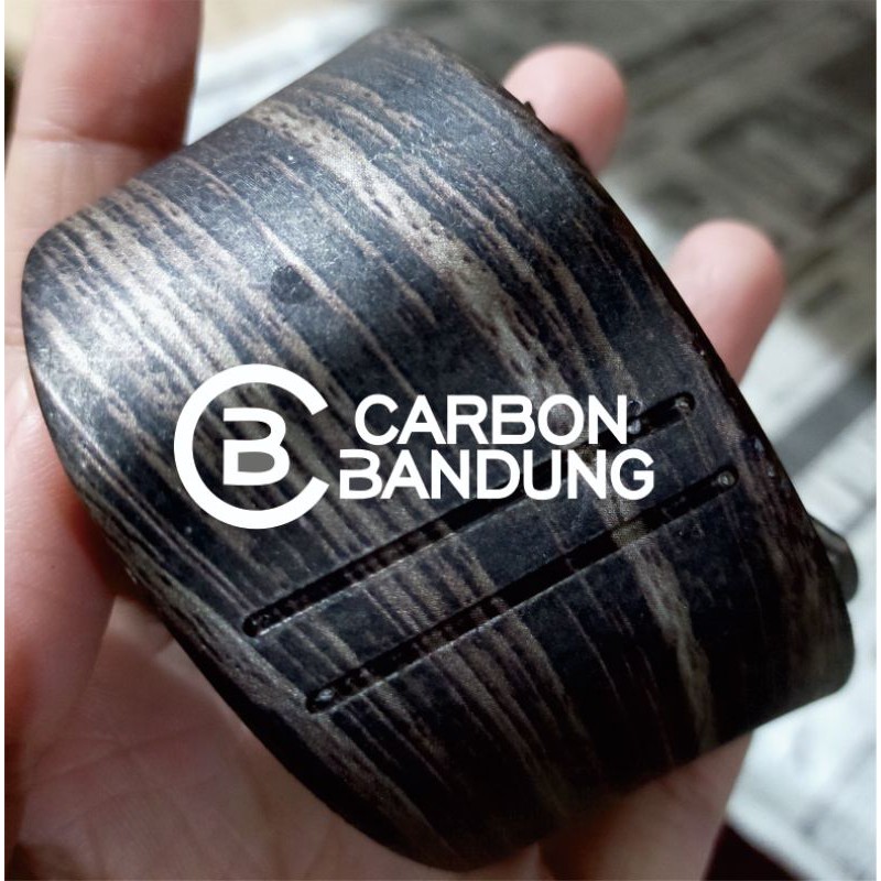 WTP CARBON CELUP MOTIF KAYU HITAM 100CM X 100CM