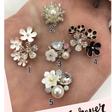 1 BUAH CHARM MATA MATA | CHARM MUTIARA | BAHAN HEADPIECE DAN BROSS