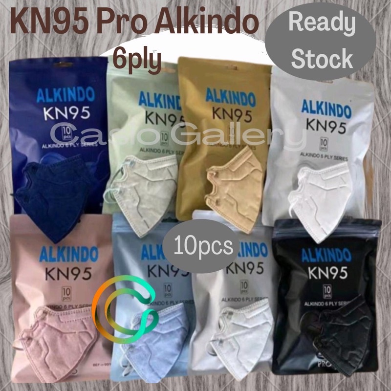 Masker KN95 Pro Alkindo 6ply KN95 Pro Mouson 5ply isi 10pcs