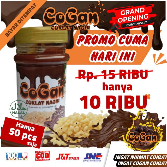 

PROMO COKLAT ENAK (COD BAYAR DITEMPAT) COGAN COKLAT NAGIH | MANJAIN LIDAHMU DENGAM COKLAT NIKMAT