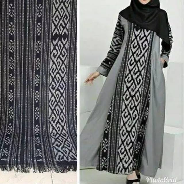 Gamis Tenun Ikat Etniq Original LDG03