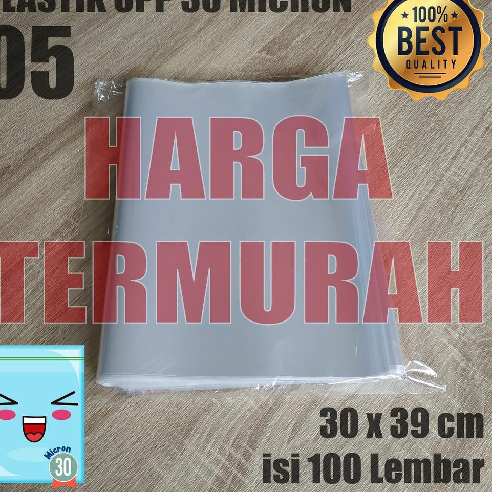 

BIG SALE PLASTIK OPP TEBAL 30 x 39 cm 30 Micron (0,5) PLASTIK KEMASAN ISI 100 PCS