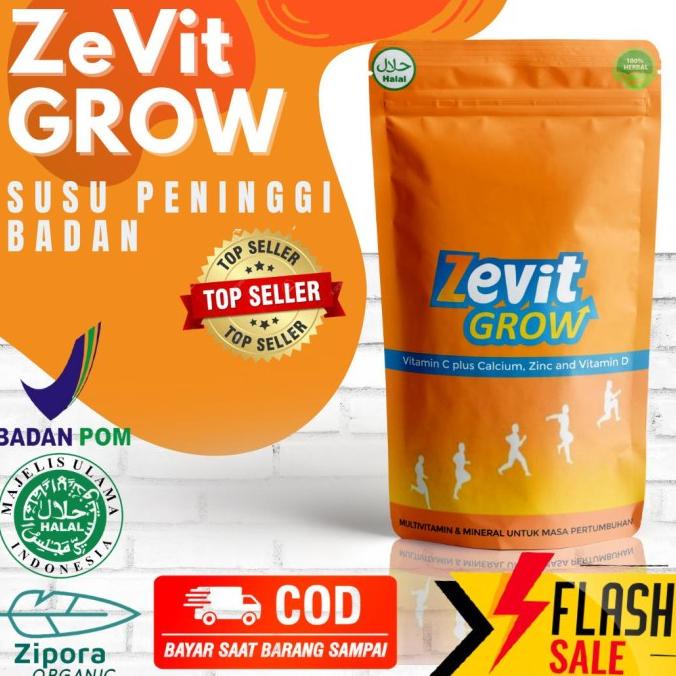 Best ZEVIT GROW Peninggi Badan Original Terlaris / susu