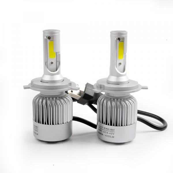 LAMPU MOBIL HEADLIGHT LED H4 COB 2 PCS TAFFLED - C6