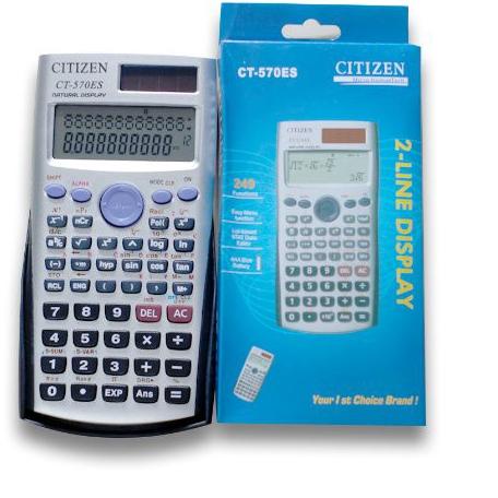 

Kekinian - Kalkulator Scientific Citizen CT 570 Es . Kalkulator anak Sekolah BIG DISPLAY Citizen 570 ES 팝