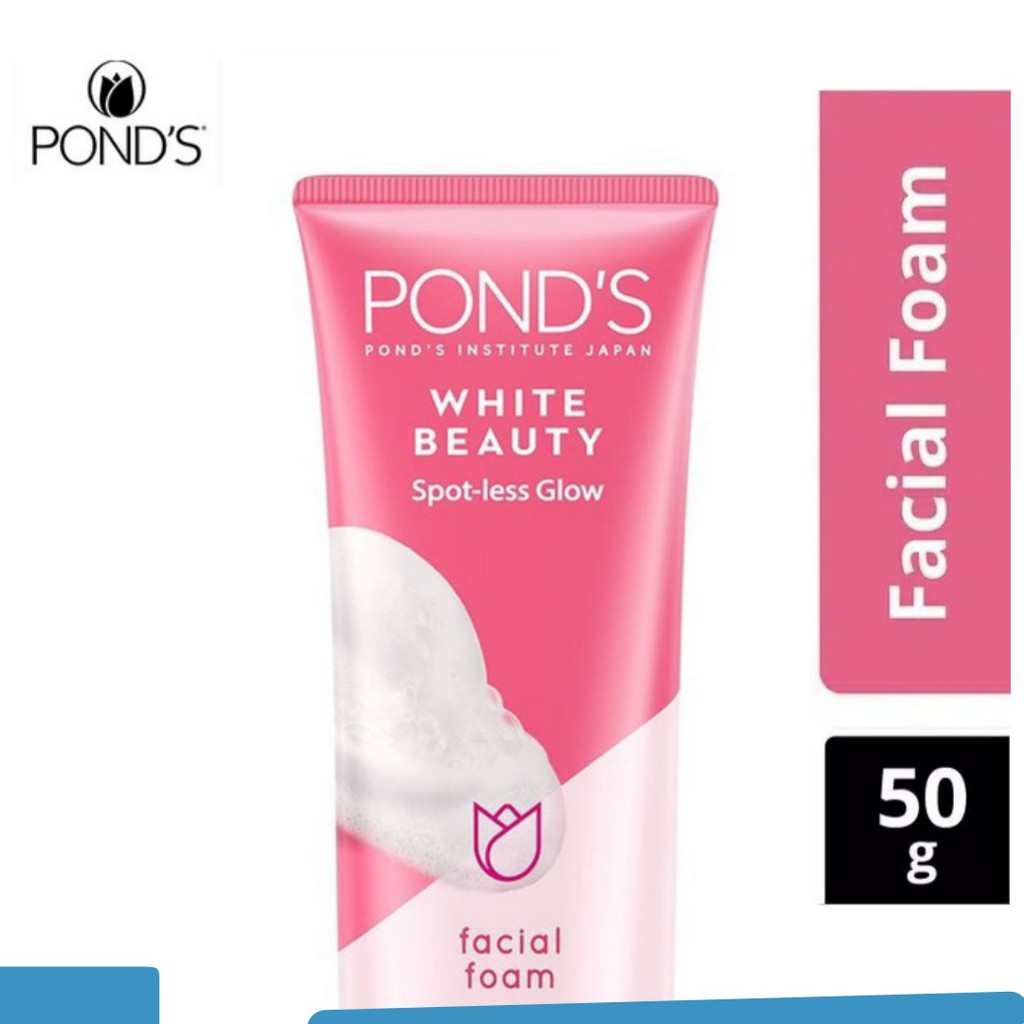 Pond s White Beauty Facial Foam 50 g | Ponds Facial Foam White Beauty 50ml
