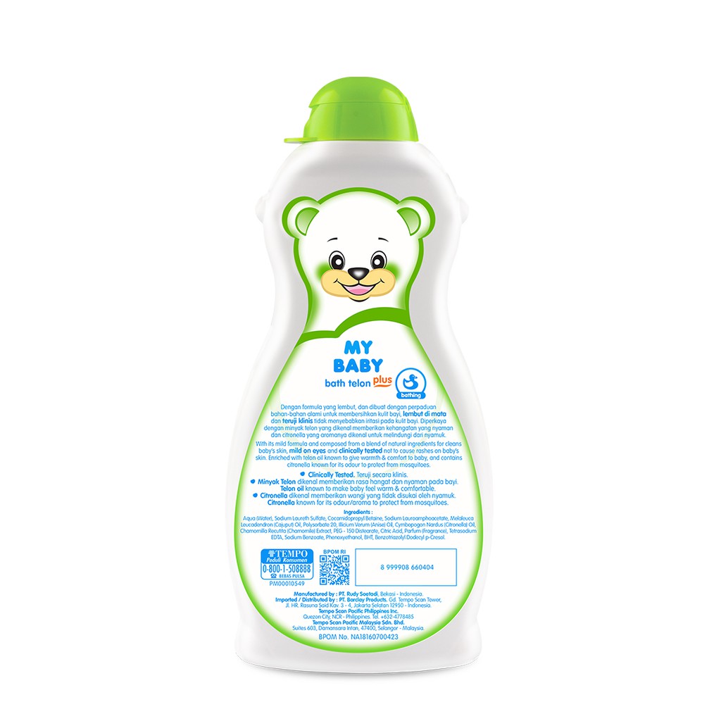 ★ BB ★ MY BABY Bath Telon Plus 200ml - Sabun Cair Bayi Wangi Telon