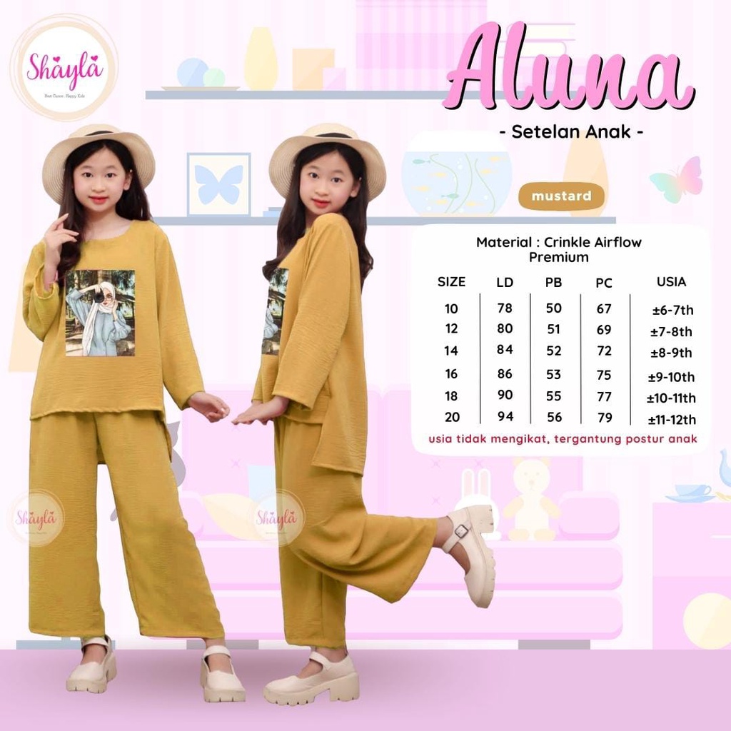 Pakaian Anak Perempuan Baju Setelan Anak Tangung Remaja Perempuan Viral Cantik Terbaru