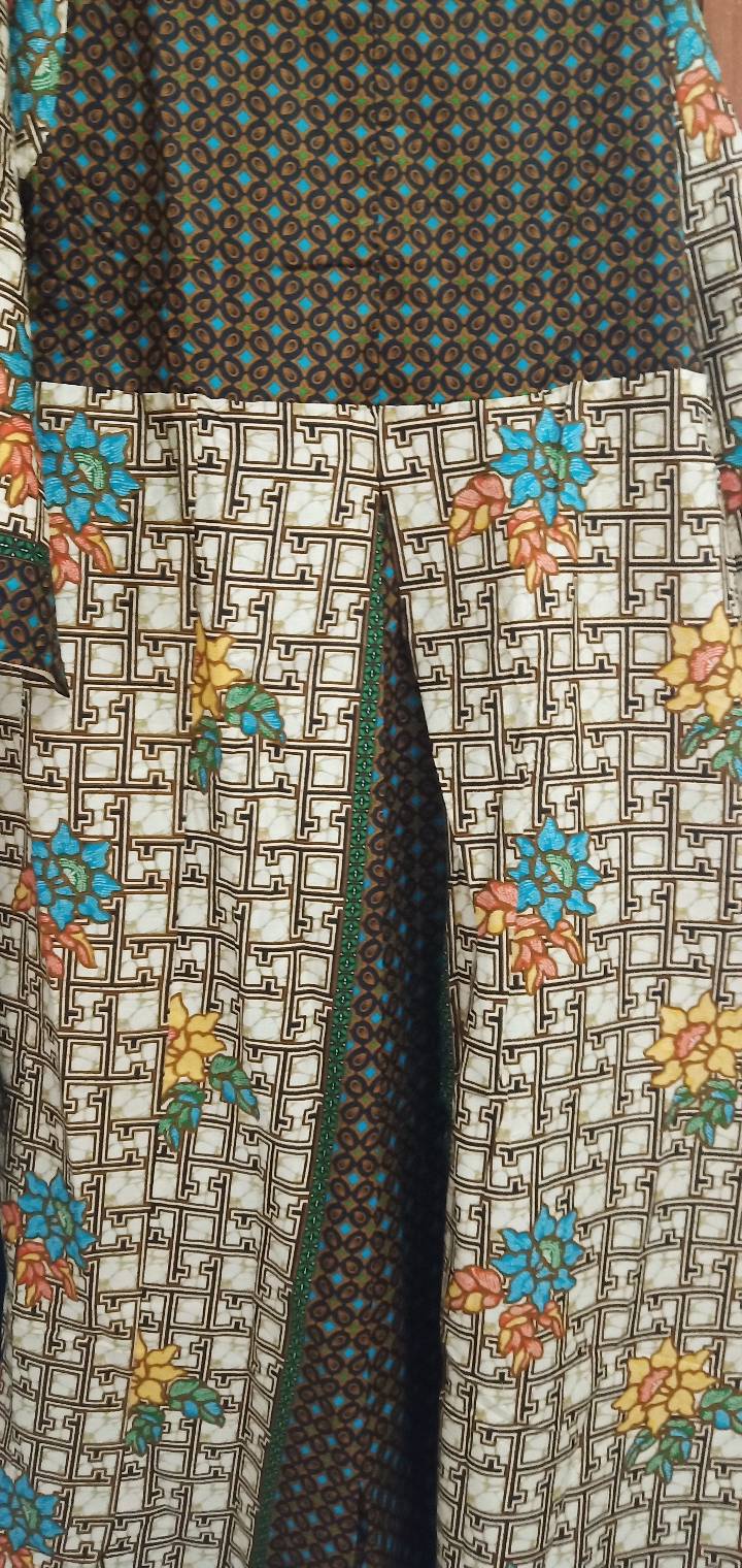 Gamis Batik Sogan Size Standar Dan Jumbo Katun Mataram Primisima Adem Murah