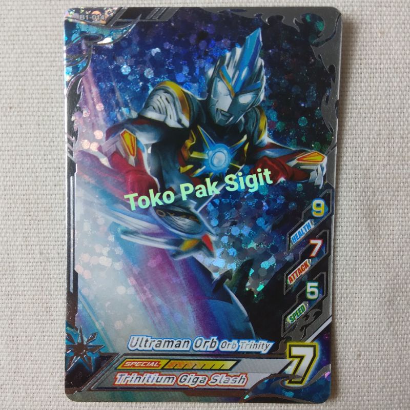 Ultraman Orb Trinity Kartu Ultraman Fusion Fight R/B RB Card Ver 1 BANDAI