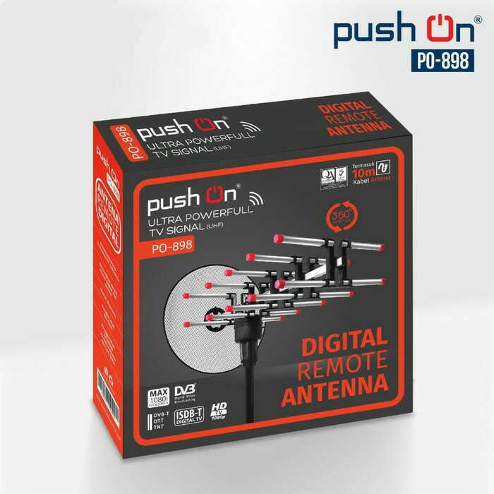 Antena Digital - Antena TV Digital - Antena Remote Digital - Antena Digital Push On PO898
