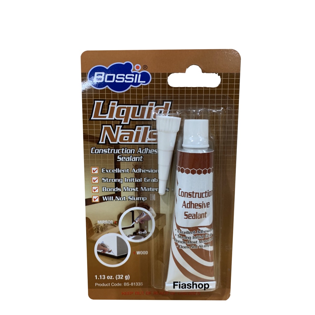 BOSSIL Liquid Nails 32g Bossil Construction Adhesives Sealant 32 gram