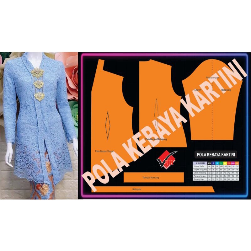 Pola Instan Kebaya Kartini