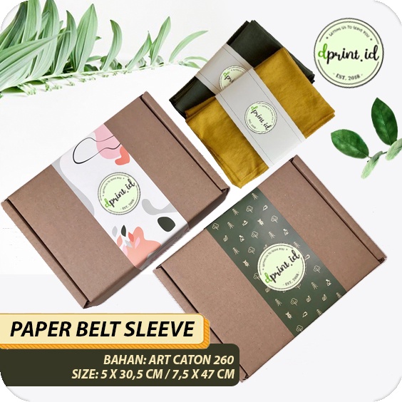 

Paper Belt Sleeve Segel Panjang Kertas Label Belt Custome ART CARTON 260