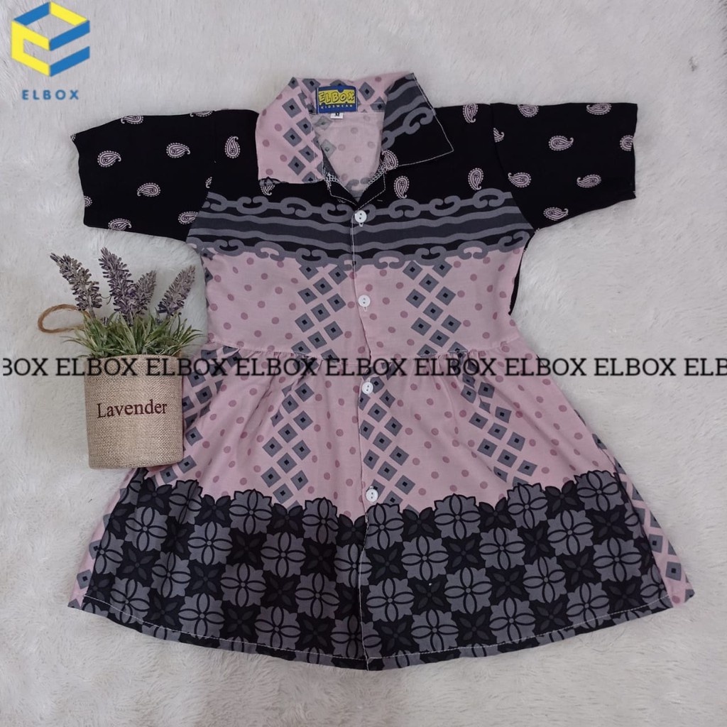 BISA COD ELBOX DRESS ANAK RAYON / DRESS ANAK CEWE / KEMEJA ANAK 2-8 TAHUN