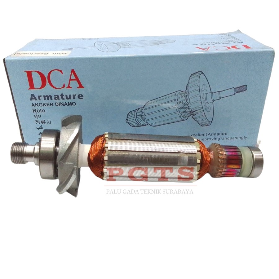 Armature Mesin Profil DCA AMP02-6 / Angker Dinamo Trimmer M1P-FF02-6 / Rotor Gulungan Trimer AMP 02 