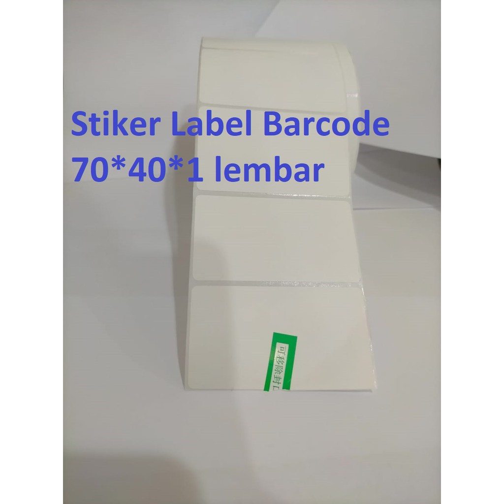 

LABEL STIKER ETIKET BARCODE 70 X 40 MM 10 Lembar STICKER SEMICOATED Tanpa Tinta
