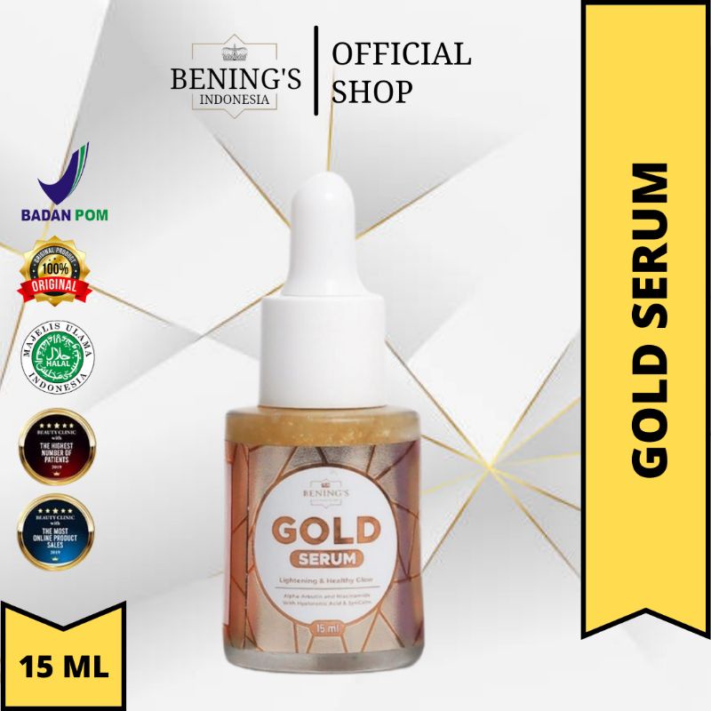 BENING'S GOLD SERUM PENCERAH WAJAH DR OKY PRATAMA