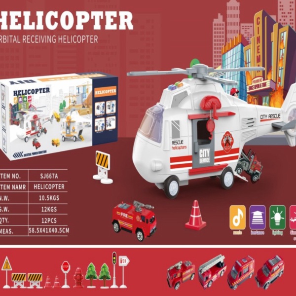 

Berkualitas RECEIVING Helikopter Jual - HELICOPTER Mainan Anak Firefighter ORBITAL ~ Mobil Pengangkut